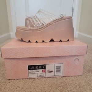 Nude Platform Sandal